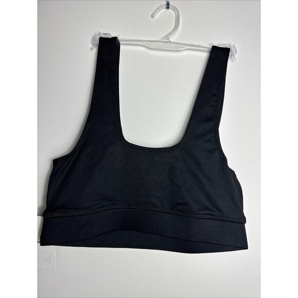 Jenni Women's Square-Neck Bralette Sports Bra Deep Black - Picture 3 of 3